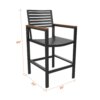 Hixon Outdoor Patio Counter Height Dining Chair - Image 2