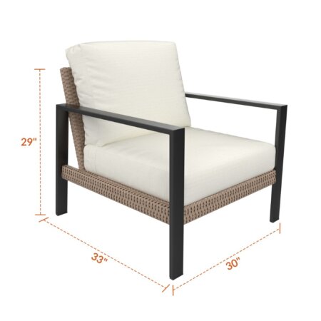 Alternative view of Sedona Outdoor Patio Lounge Chair with Sunbrella Cushions