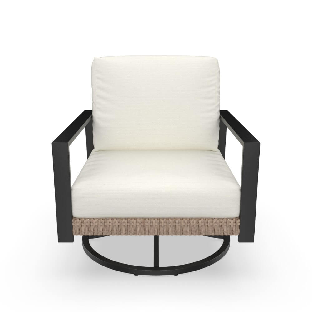 Sedona Outdoor Patio Swivel Rocking Chair with Sunbrella Cushions - Image 3