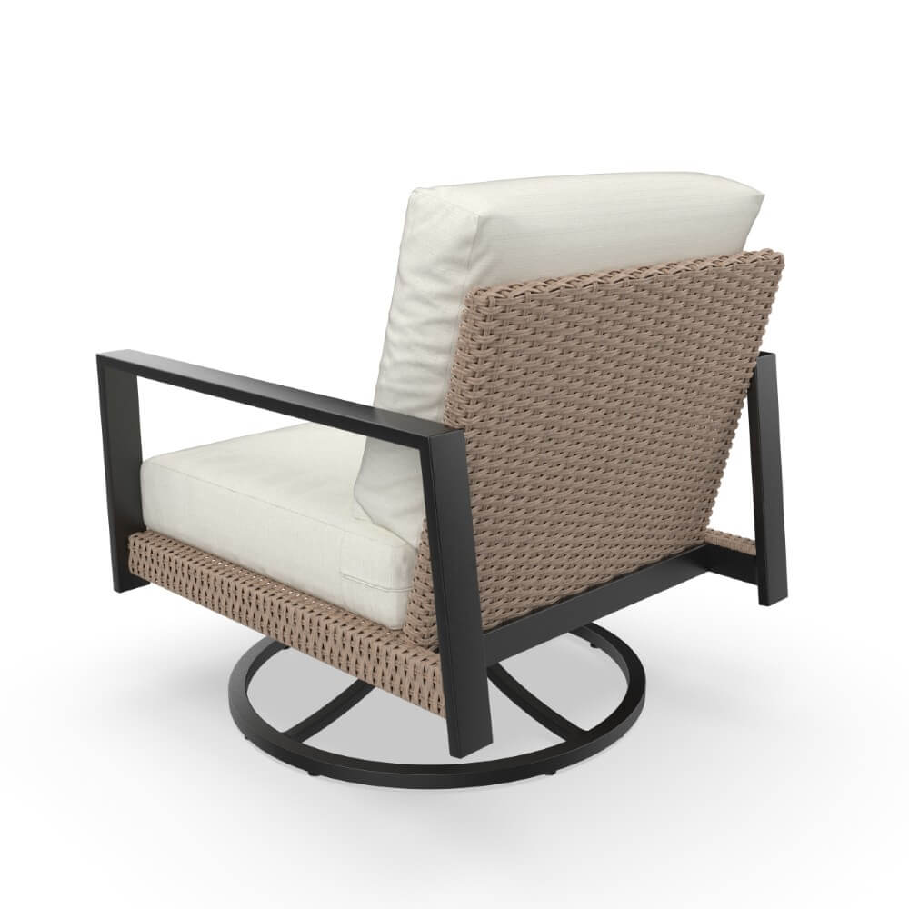 Sedona Outdoor Patio Swivel Rocking Chair with Sunbrella Cushions - Image 5