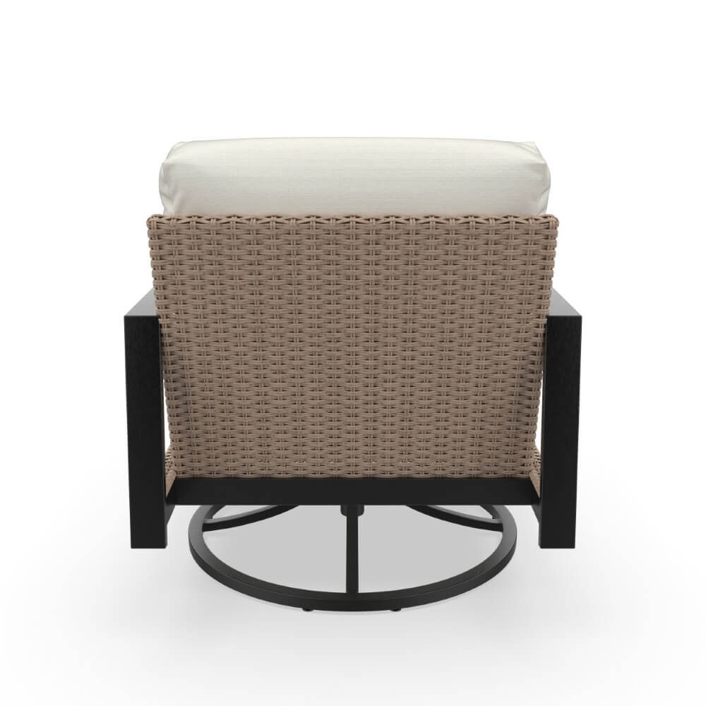 Sedona Outdoor Patio Swivel Rocking Chair with Sunbrella Cushions - Image 6